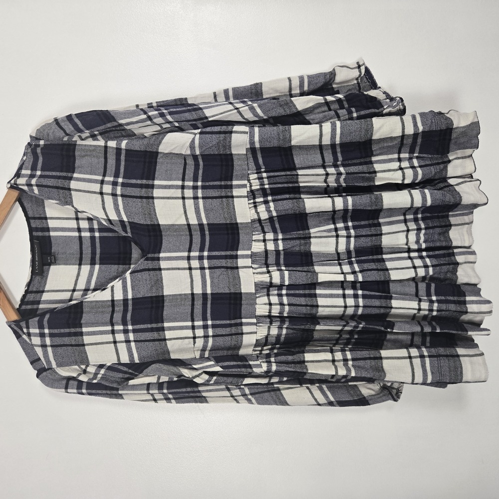 Lane Bryant Babydoll blouse Blue 16